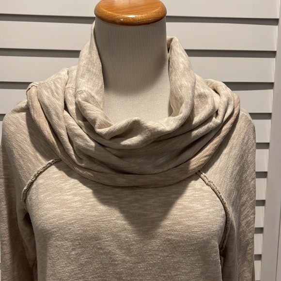 Free People Beach Cocoon Cowl Neck Pullover, 100% Cotton - Picture 6 of 9
